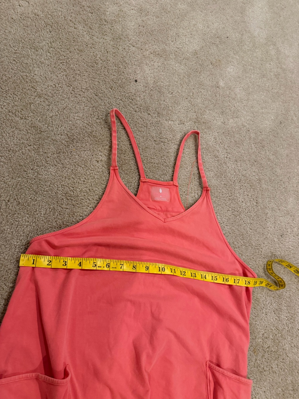 FP Free People Movement Hot Shot One Piece s Coral Pink Orange Jumpsuit - Picture 11 of 11
